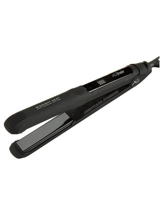 AG MIDNIGHT HEAT Tourmaline Ionic Flat Iron Matte Black