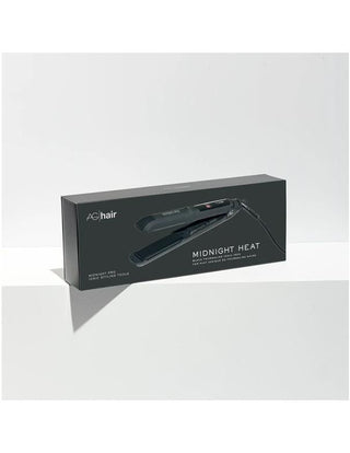 AG MIDNIGHT HEAT Tourmaline Ionic Flat Iron Matte Black