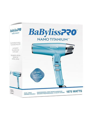 BaByliss PRO Nano Titanium Dual Ionic High-speed Hairdryer