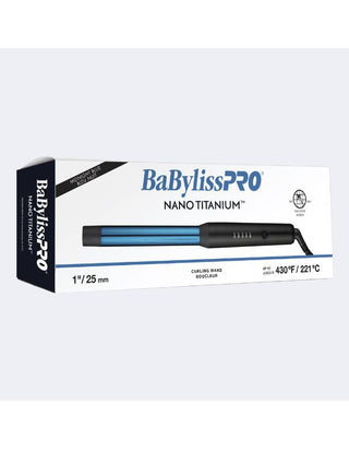 BaByliss PRO Nano Titanium Curling Wand (Midnight Blue) 1-inch