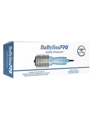 BaByliss PRO Nano Titanium Compact Oval Hot Air Brush 2-inch