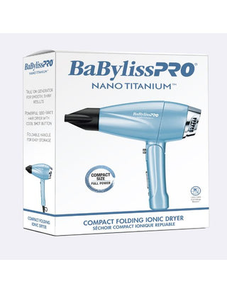BaByliss PRO Nano Titanium Ionic Compact Hairdryer