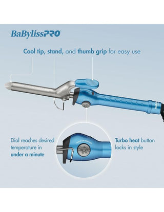 BaByliss PRO Clip-Clipless Curling Iron 1-inch