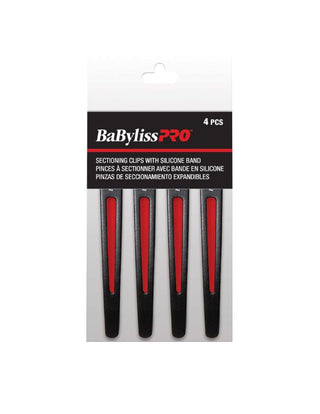 BaByliss PRO Sectioning Clips With Silicone Band