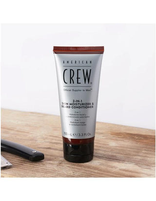 American Crew-American Crew 2-in-1 Skin Moisturizer & Beard Conditioner - 100ml-