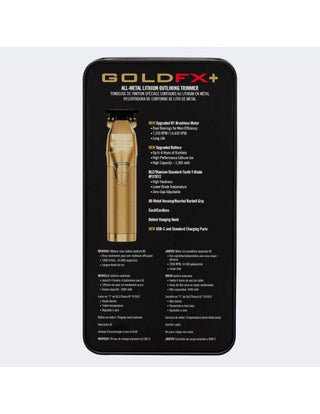 BaByliss PRO-BaByliss PRO GoldFX+ All-Metal Lithium Outlining Trimmer-