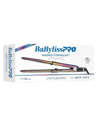 BaByliss PRO-BaByliss PRO Nano Titanium Optima 1” Stainless Steel Flat Iron-