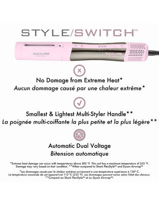 BaByliss PRO-BaByliss PRO Nano Titanium STYLE/SWITCH Ionic Multi-Styler & Dryer-