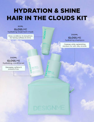 DesignME-GlossME Hair in the Clouds Hydration & Shine Kit-
