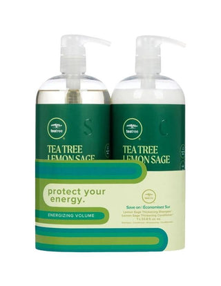 Paul Mitchell-Paul Mitchell Tea Tree Lemon Sage Energizing Volume Liter Duo-