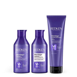 REDKEN-Blondage Shampoo, Conditioner & Express Anti-Brass Mask-