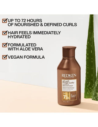 Redken-Redken All Soft Mega Curls Conditioner - 300ml-
