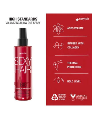 Sexy Hair-Big SexyHair High Standards Volumizing Blow Out Spray - 198ml-