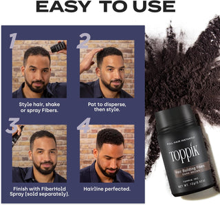 TOPPIK-TOPPIK Hair Building Fibers (Black) - 12g-